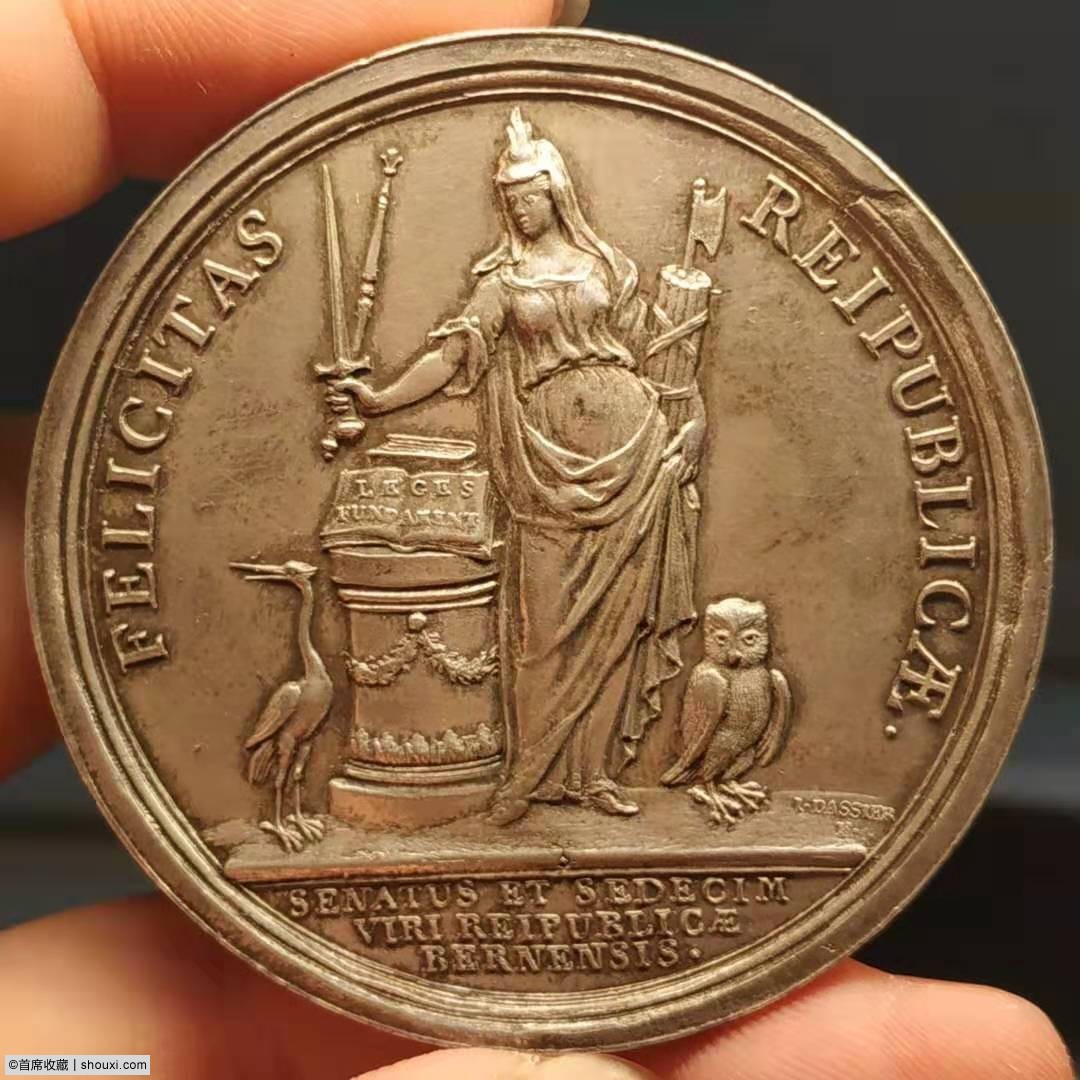 瑞士1818年伯尔尼16芬尼大银章(图6)